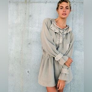 Free People Sadie Surplus Knit Jacket XS Green